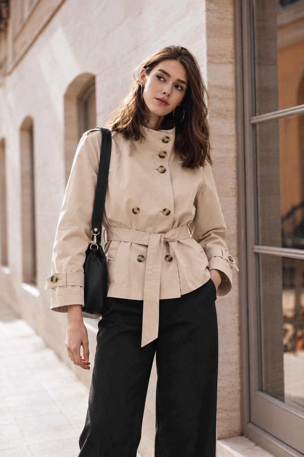 Kurzer Trenchcoat